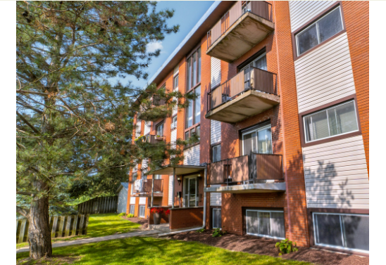 Hugo Place Apartments exterior in Kitchener, Ontario